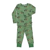 【Smafolk スマフォルク】Nightwear with tractor Aspen green p0000gxf