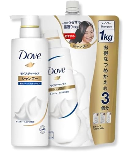 Amazon | ダヴモイスチヤーケアシヤンプーつめかえ用350G × 12個