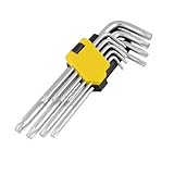 uxcell スクリュードライバー　9 ピース L シャフト T10 T15 T20 T25 T27 T30 T40 T45 T50 セキュリティ