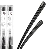 【エアロデザイン用 替えゴム フロントセット】 エアロ デザイン ワイパーゴム 600mm 350mm 2本入 トヨタ ダイハツ ホンダ マツダ 日産 グラファイト+モリブデン ダブルコーティング 天然ゴム100％ KURVE クルエ DG6035