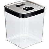 Click Clackキューブ3.5 Quart食品ストレージコンテナwithステンレススチール蓋、3のセット