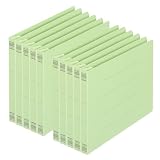 プラス フラットファイル 樹脂製とじ具 A5 横 グリーン 10冊 NO.042N 78-346×10