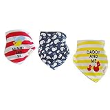 Baby Bandana Bibs Boys Feeding Baby Protect 100% Absorbent Cotton Gift Set by mom's care