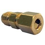 LASCO 17-6753 1/4-Inch Male Flare by 1/4-Inch Compression Brass Adapter by LASCO