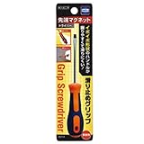滑止めGRIP先端マグネットDRIVERマイナス5mm×75mm 【まとめ買い12個セット】 29-518
