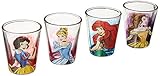 Silver Buffalo DP031SG6 Disney Fashionista Princess Mini Glasses, 4-Pack