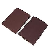 uxcell サンドペーパー 研磨ベルト アブレシブ ダークブラウン 80グリット 6個