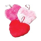 Lot Of 12 Assorted Color Plush Hanging Heart Toys [並行輸入品]