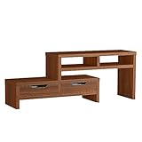 arne テレビ台 テレビボード ローボード 伸縮 コーナー 32型 40型 日本製 完成品 ZERO ミドルTV ロータイプ ブラウン