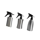 Fenteer 3本（250ml＋400ml＋500ml）　スプレーボトル　 如雨露　霧吹き　洗車 掃除　園芸 　ステンレス　散水用具