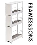 ステンレスすき間引出しラック　W16ロータイプ DS96