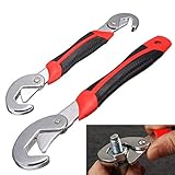 万能 レンチ 大小2本セット マジックレンチセット 9~22mm/23~32mm ゴムグリップ 蛇口取り付け 配管工事に