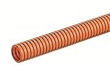 未来工業 ミラフレキCD オレンジ/グレーライン 14mm×50m 1巻 MFCD-14