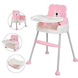 Arshiner 赤ちゃん用 多機能 ハイチェア 4wayベビーチェア　子供 お食事椅子 折りたたみ ローチェア ブースター 6ヶ月から6才まで お食事 おやつ 離乳食 テーブルチャア 椅子置き 組立
