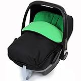 iSafe Buddy Jet Carseat Footmuff - Leaf (Black / Green) by iSafe