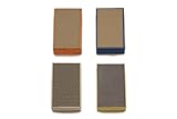 大理石用ダイヤモンドハンド研磨パッド CZHZL-11 4個セット(#400 #800 # 1800 # 3500)