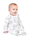Owliviaオーガニックコットン赤ちゃん男の子女の子Sleep ' n Play /カバーオール、ロングスリーブ(サイズ0 – 18 M )
