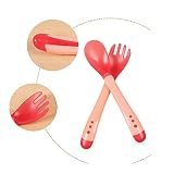 Wunes(TM)?新しいデザインの赤ちゃん安全な熱変色摂食用品2個/ロット格安価格子供食品摂食スプーン船でランダムな色