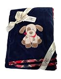 Maison Chic Max the Puppy Plush Baby Blanket