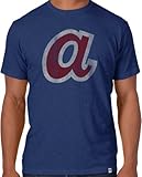 MLB Atlanta BravesメンズScrum Basic Tee S ブルー