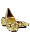 Ellie Shoes E013-BALLET--M Medium Childrens Glitter Ballet Flats - Gold