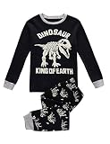 DDSOL キッズ 子供 ベビー 服 綿100％ ルームウェア 長袖 パジャマ 寝間着 上下セット Dragon 7歳