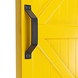 WinSoonブラックスチールスライドドアハンドル8.9 " L x 1.1 " W x 1.65 " H 8.9" GCM2520