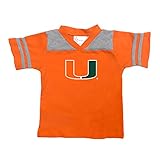 NCAAマイアミハリケーンToddler Boysフットボールシャツ、オレンジ、2