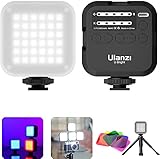 Ulanzi RGB LEDビデオライト 撮影用ライト 3000mAhバッテリー USB-C充電式 ホットシュー付き 1/4ネジ穴付き 27