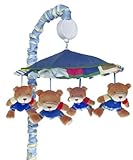 Kids Line "Oxford Bear" Musical Mobile - brown multi, one size by KidsLine [並行輸入品]