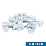 100パックRokハードウェア5 mmクリアシェルフサポートブラケットスチールピンキッチンキャビネットPeg Bookシェルフホルダー