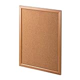 サンワダイレクト コルクボード 壁掛け おしゃれ 43×58cm 木製フレーム 写真/メモ張り付け コンパクト 100-SCB001