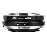 Vbestlife レンズマウントアダプター、FDマウントレンズからRFマウントカメラ用レンズアダプターリング、EOSR RP Ra R5 R6 R3 R5C R7用