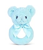 Bearington Baby Blue Lil' Teddy Ring Rattle [並行輸入品]