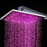 10インチ真鍮シャワーヘッドLEDライトの色変更