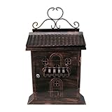 ポスト 郵便受け レトロ ブロンズ【幅34×奥行16×高61cm】 INK-1501003H