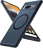 【米軍規格・Magsafe対応】TORRAS Google Pixel 7a 用 ケース 互換品 マグネット搭載 ワイヤレス対応 半透明 耐衝撃 マットブラック