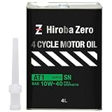 ヒロバ・ゼロ バイク用 4サイクルエンジンオイル 化学合成油/全合成油 [10W-40/SN/MA2] VHVI バイク用エンジンオイル (4L)