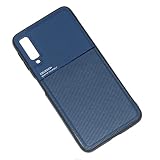 Kepuch Mowen ケース カバー ビルトインメタルプレート対応 Samsung Galaxy A7 2018 A750 - 青