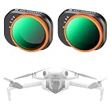 K&F CONCEPT DJI Mini 4 Pro用可変NDフィルター ND2-ND32+ND32-ND512 NDフィルター 磁気吸着 装着便利 減光量調整 AGC光学ガラス 減光フィルター 28層ナノコーティング 撥水防汚