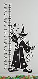 Growth chartウィザード壁デカールステッカー 72 Inches ブラック WD-WSQ-1017-BLK-72