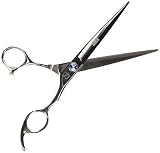 ShearsDirect Professional Cutting Shear Off Set Handle Design with Anatomic Thumb and Gem Stone Tens