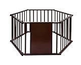 ヤトミ happiness 木製ふやせるサークル ネオ21 H620 ミニ CI-H620CP ブラウンベビーサークル