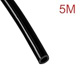 ドリップ灌漑システム散水用具　PEパイプ散水ホース　灌漑チューブ　内径8mm外径11mm　5m/10m　ブラック　 (5m)