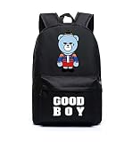 BIGBANG GOODBOY VIP 韓流グッズ ビッグバン GD SOL ファッション 可愛 バッグ リュックサック (ブラック(GD))