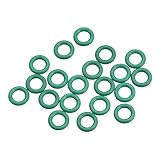 uxcell フッ素ゴム製 Oリング 1.5 mm幅 シールガスケット グリーン 20個 4mmx7mmx1.5mm