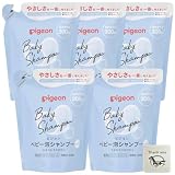 ピジョン ベビー泡シャンプー 詰め替え 300ml 5個セット 無香料 弱酸性 日本製 + Kunutonnオリジナルロゴ入りおまけ付