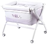 Naf Naf Mini-Cot with Curved Stand and Textiles (Quack, Lilac) by naf naf