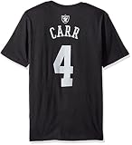 Derek Carr Oakland Raiders # 4 NFL Youth Name & Number Player Tシャツ