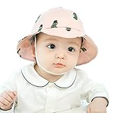 Ruideng ベビー 赤ちゃん 帽子 キャップ 子ども 子供 日差し UV コットン 綿 カクタス 春 夏 秋 ユニセックス 男の子 女の子 ユニセックス お出かけ 紫外線対策 (46ヤード, ピン
